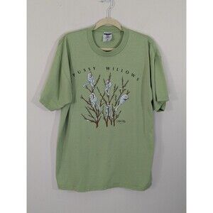 Vintage Petal Pets Adult Unisex Green Cats  Parody T-shirt Sz XL